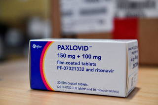 FILE PHOTO: Pfizer COVID-19 pills arrive at Misericordia hospital, in Grosseto