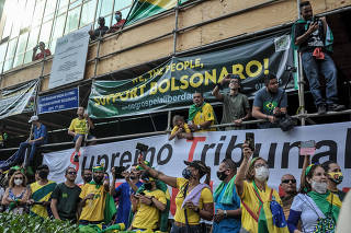 Manifestação  pró Bolsonaro