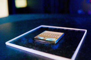 An Ayar Labs optical chiplet called TeraPHY, in Santa Clara