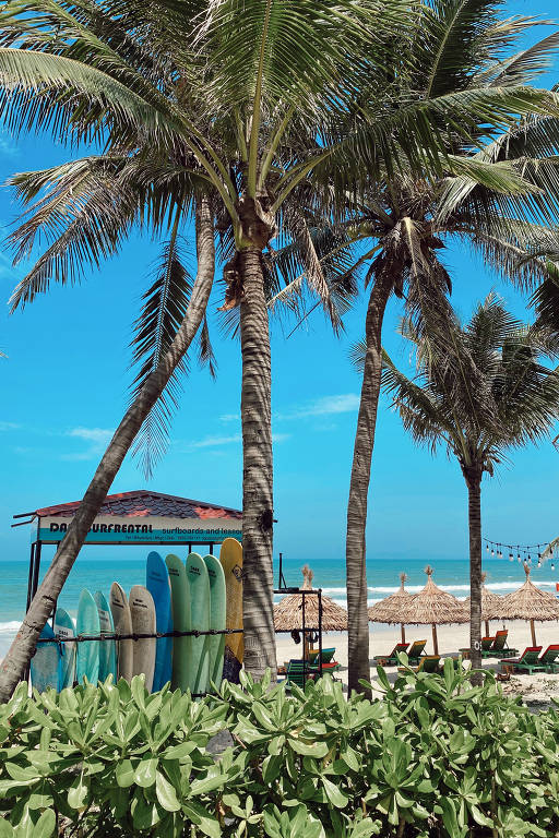 Mỹ Khê Beach, no Vietnã, tem cafés climatizados e opções variadas de lazer