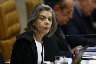 A ministra Cármen Lúcia participa de sessão do Supremo Tribunal Federal, em Brasília