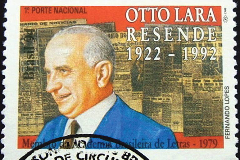 Selo dos Correios em homenagem a Otto Lara Resende, missivista compulsivo, em 1994
