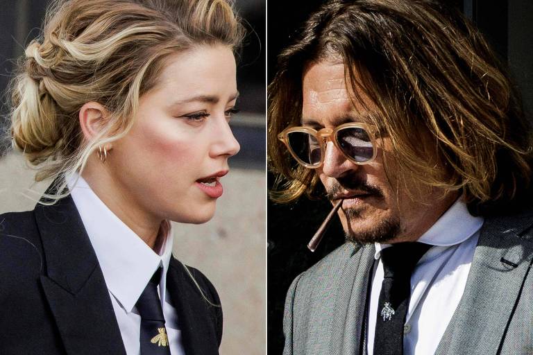 Johnny Depp e Amber se enfrentam no tribunal