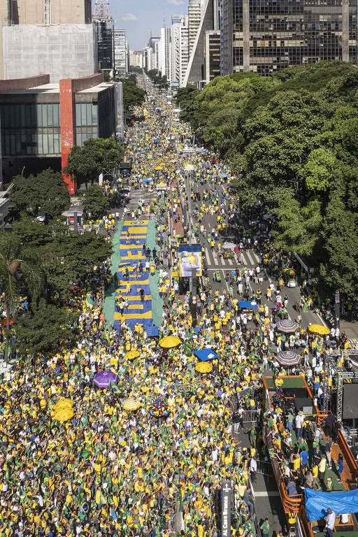Manifestação bolsonarista na avenida Paulista
