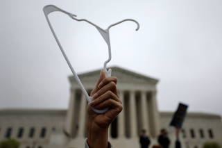 People protest after leak of U.S. Supreme Court draft majority opinion on Roe v. Wade abortion rights decision, in Washington