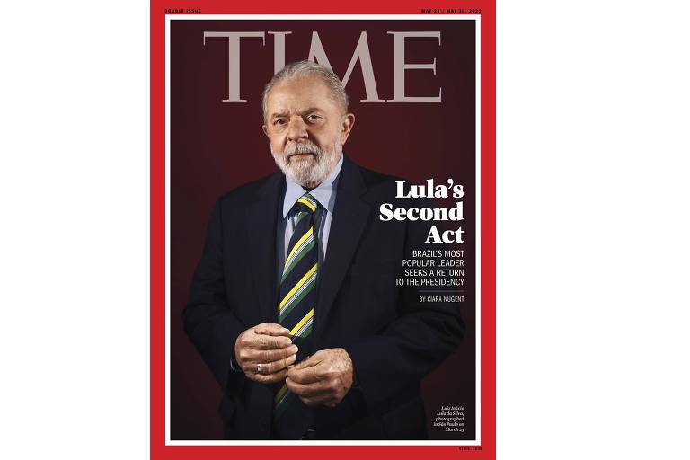 Capa da revista Time mostra o ex-presidente do Brasil Luiz Inácio Lula da Silva