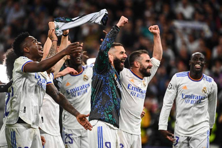 Celebração da classificação do Real Madrid na Champions viraliza