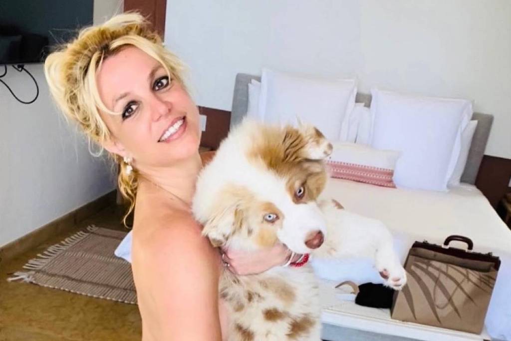 Britney Spears Pregnant Naked - Pregnant Britney Spears posts nude photos cuddling with her dog - News  Bulletin 247