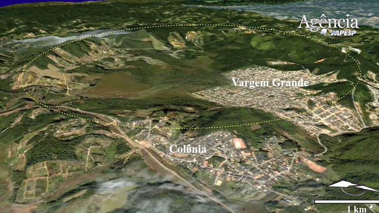 Foram descobertas esférulas nos sedimentos presentes no interior da cratera, em profundidades de 180 m a 224 m. Sua forma sugere que as rochas locais foram pulverizadas, nebulizadas e lançadas para o alto devido à colisão