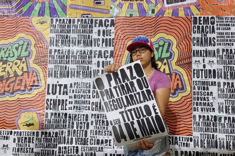 Lambe-lambe e redes sociais foram usados pelo Coletivo Origenas, de Manaus, em campanha pela emissão de títulos de jovens