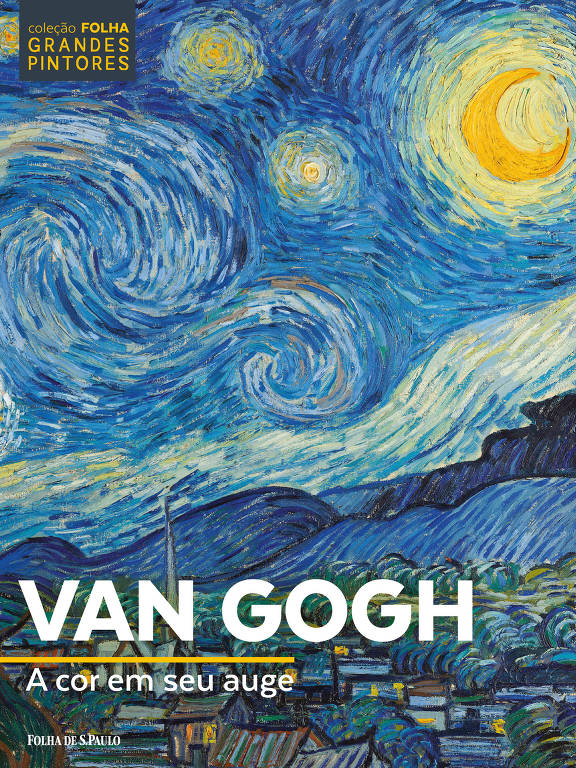 Capa do 1º volume da Coleção Folha Grandes Pintores, 'Van Gogh: A Cor em seu Auge'