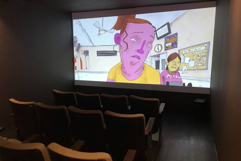 Sala de cinema no Museu do Festival de Cinema de Gramado