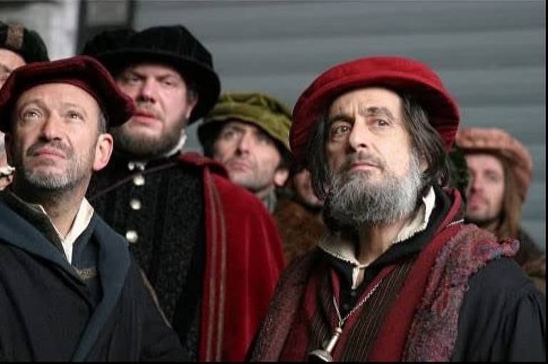 O ator Al Pacino em cena de 'O Mercador de Veneza'