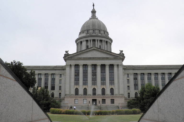O Capitólio de Oklahoma, em Oklahoma City, capital do estado, onde foi realizada a votação da lei antiaborto, nesta quinta (19)