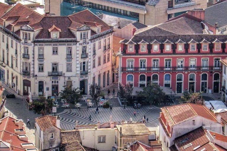 A cidade de Leiria, a cerca de 140 km da capital Lisboa