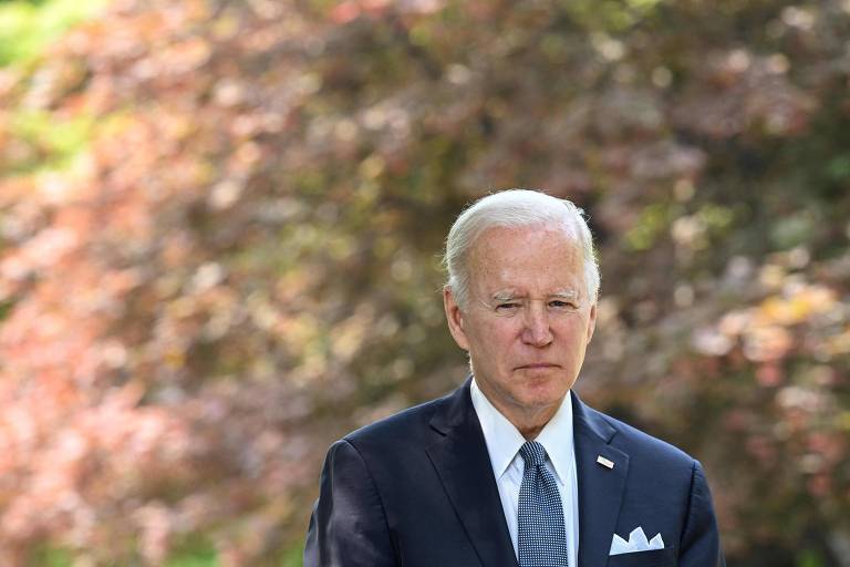 O presidente dos EUA, Joe Biden, durante evento em Seul, na Coreia do Sul, parte de sua viagem à Ásia, em maio