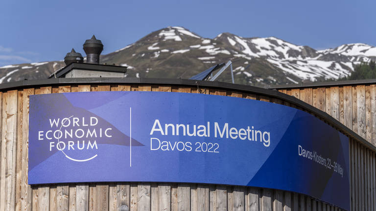 Fórum Econômico Mundial em seu encontro anual em Davos, na Suíça