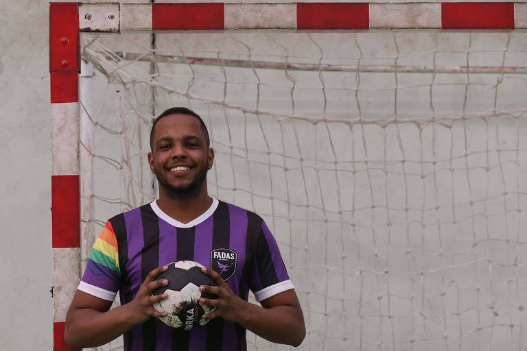 Bruno Costa, jogador das Fadas, que venceu a Queer Cup de 2022