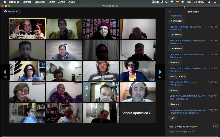 Aula online do Minuto Escola em 2022