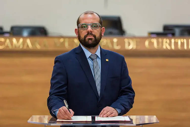Vereador Eder Borges (PP) na Câmara de Curitiba
