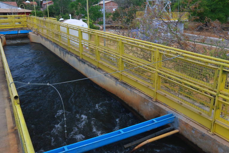 Estação de tratamento de água e esgoto na cidade de Palmas (TO)