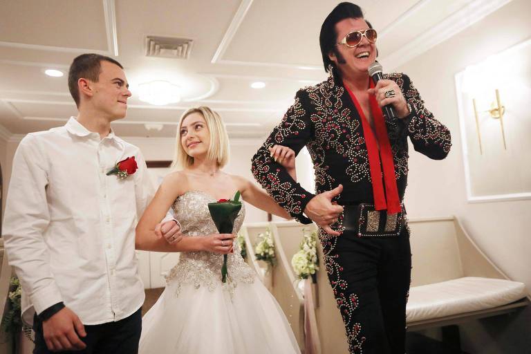 Casamentos celebrados por imitadores de Elvis sob ameaça em Las Vegas