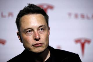 FILE PHOTO: Tesla Motors Inc CEO Musk talks about Tesla's new battery swapping program in Hawthorne