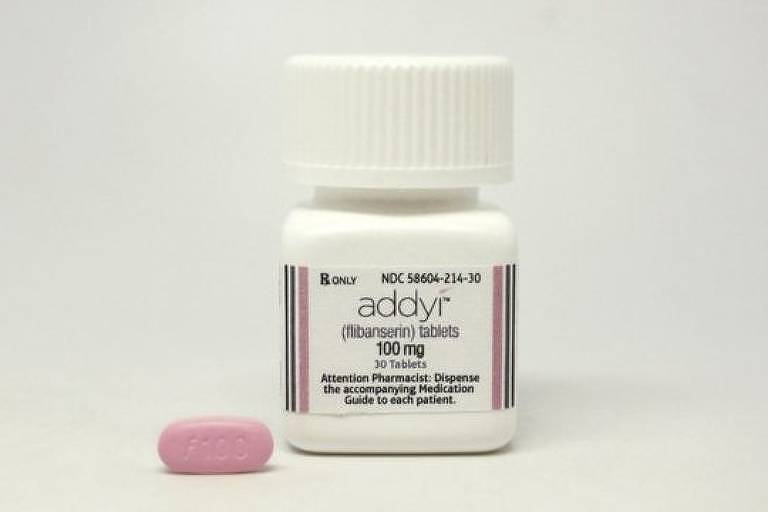 Desenvolvido inicialmente como antidepressivo, flibanserin foi lançado nos EUA em 2015 com o nome comercial Addyi