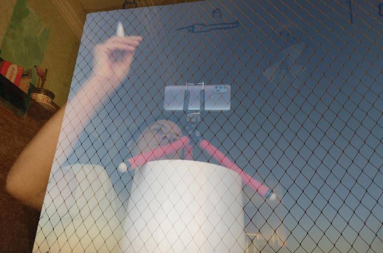 A professora da rede estadual Michele Gesteira, 37, faz vídeo para o Minuto Escola