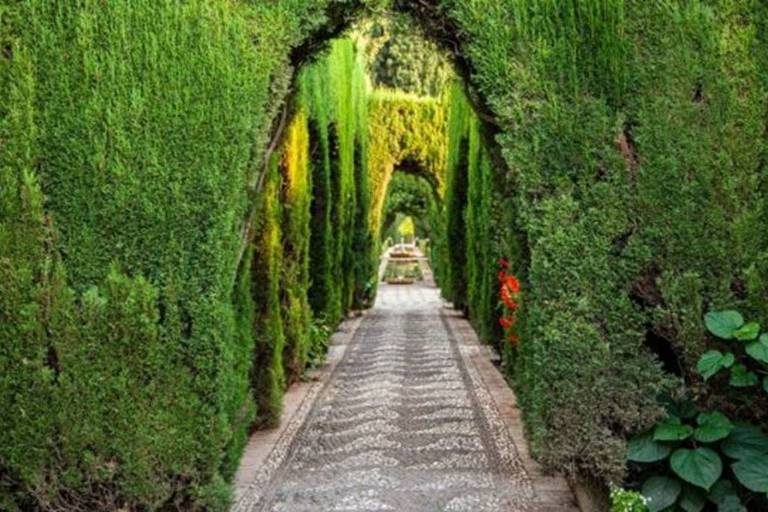 O intrincado sistema de irrigação dá vida aos famosos jardins do Generalife, o antigo palácio de verão ao lado da Alhambra