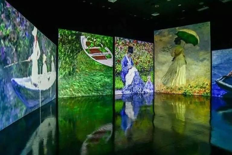 Exposição imersiva de Monet chega ao bairro da Maré, no Rio