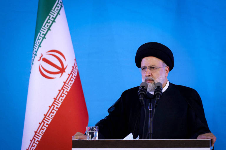 O presidente do Irã, Ebrahim Raisi, em discurso nesta quinta; país desligou câmeras de monitoramento da AIEA