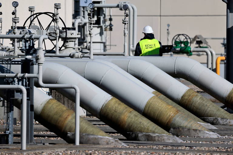 Instalações do gasoduto Nord Stream 1 em Lubmin, na Alemanha