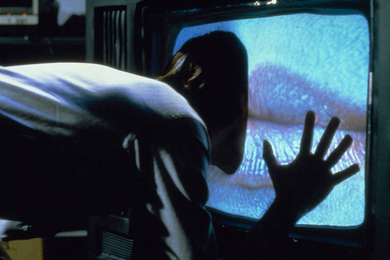 Detalhe do cartaz do filme "Videodrome: A Síndrome do Vídeo", de David Cronenberg