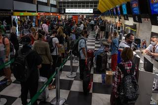 Movimentação no aeroporto de Congonhas