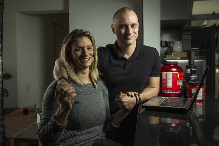 Rogerio Malangoli com a esposa Melissa Malagoli; donos de franquia da Brasil Nutri Shop 
