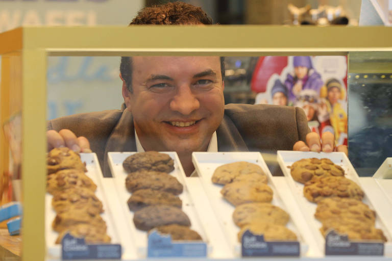 Raphael Mazzon tem 10 lojas da rede Biscoitê, especializada em biscoitos finos; uma das unidades fica no shopping Pátio Paulista, região central de São Paulo 