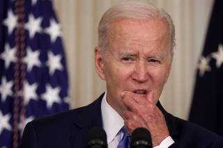 U.S. President Joe Biden signs into law the Ocean Shipping Reform Act of 2022