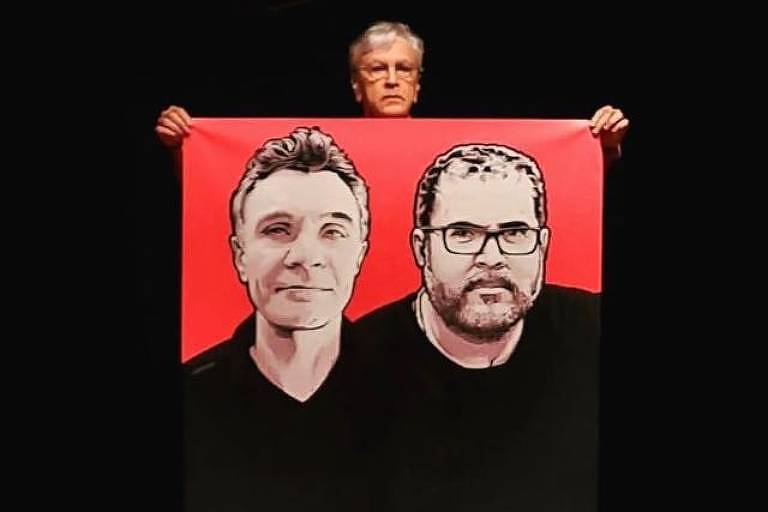 Caetano Veloso homenageia Dom Phillips e Bruno Pereira em show em Brasília
