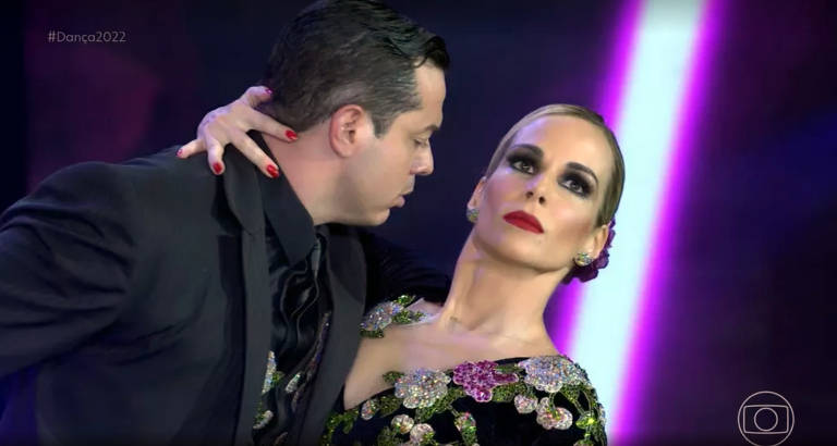 Ana Furtado e Leandro Azevedo dançam o tango, que foi o ritmo desta semana