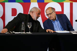 Brazil's former President Luiz Inacio Lula da Silva attends an event in Sao Paulo