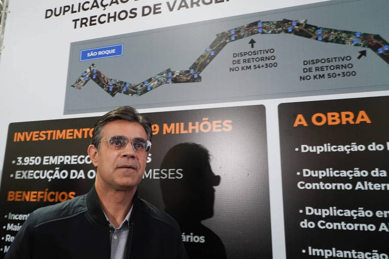 Rodrigo Garcia durante evento liberação de verba para duplicação da Rodovia Raposo Tavares