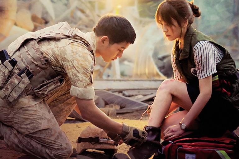 Cena de 'Descendentes do Sol', novela sul-coreana