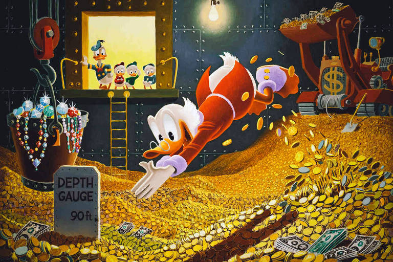 Tio Patinhas ("Duck Tales") - Fortuna: US$ 65,4 bilhões (R$ 339 bilhões)