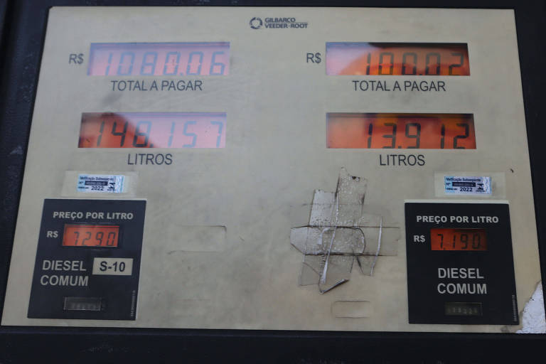 Novo preço na bomba: litro do óleo diesel é vendido a R$ 7,19