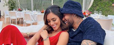 Bruna Biancardi com o namorado Neymar