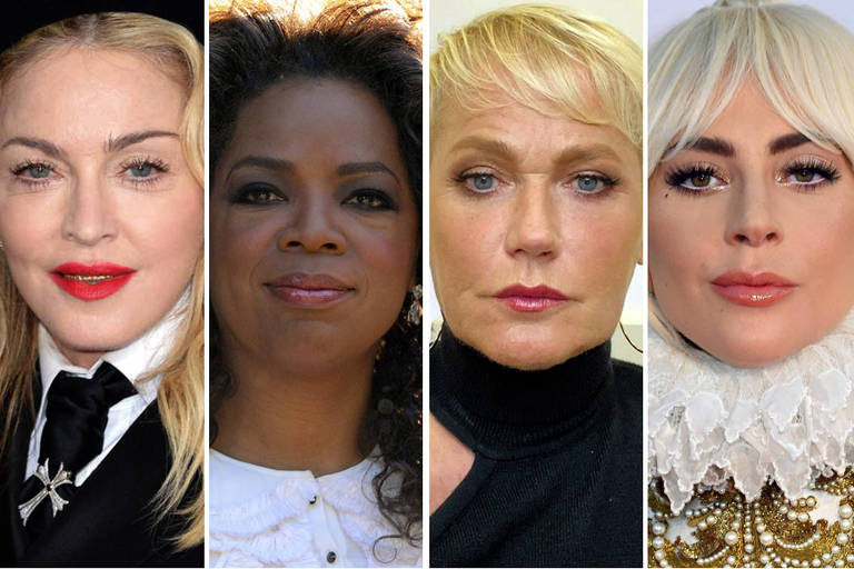 Madonna, Oprah Winfrey, Xuxa Meneghel e Lady Gaga