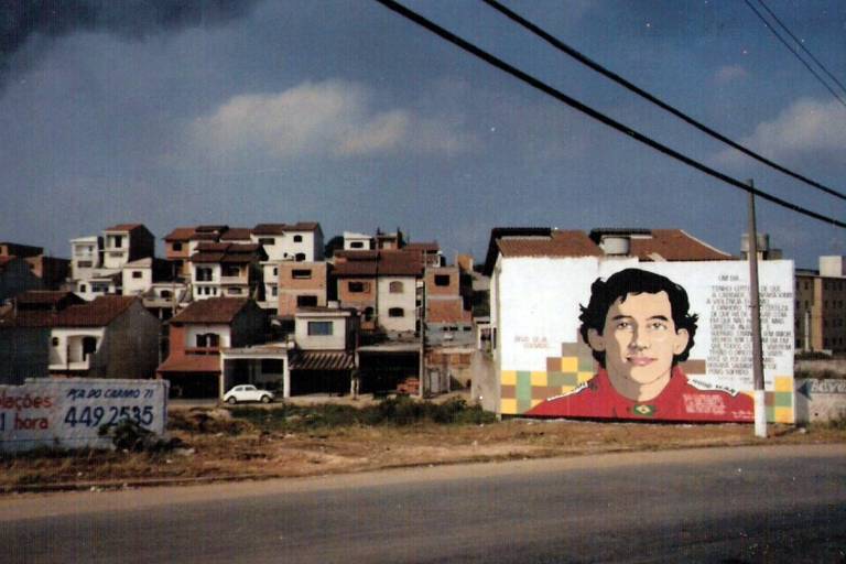Grafite do piloto Ayrton Senna