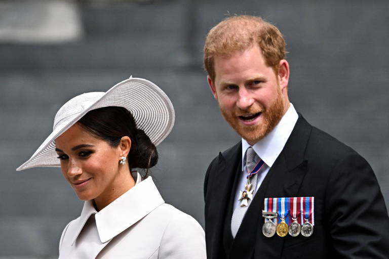 Príncipe Harry e Meghan Markle no Jubileu de Platina da rainha Elizabeth