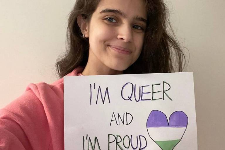 Valentina Schmidt, filha de Tadeu, se identifica como queer
